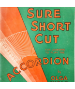 1947 Sure Short Cut For Accordion Instructional 1st Edition Vintage PB V... - $456.12 MXN