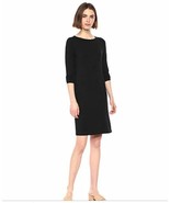 NEW NWT Amazon Essentials Women&#39;s 3/4 Sleeve Boatneck Dress Black Size S... - £15.56 GBP