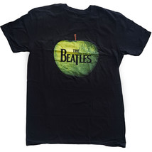 Black The Beatles Apple Logo Official Tee T-Shirt Mens Unisex - £25.10 GBP