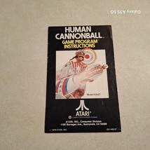 Atari 2600 Human Cannonball game manual in great shape no rips or tears  - $6.97 CAD