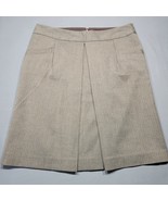 Old Navy Women Skirt Size 6 Brown Midi Stretch Preppy Black Herringbone ... - £11.32 GBP