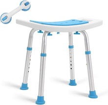 Health Line Massage Products Shower Stool 350Lbs Bath Seat Chair, Tool-Free - £31.96 GBP