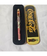 Vintage 1995 Pentech Advertising Coca Cola Roller Ball Pen And Metal Tin - $14.85