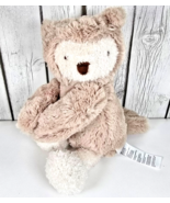Elegant Baby Owl Lovey Beige Cream Plush Hugger Stuffed Animal Security ... - $12.86