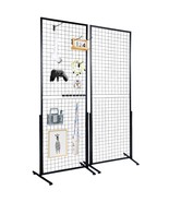 VEVOR 2&#39; x 5.6&#39; Grid Wall Panels Tower, 2 Packs Wire Gridwall Display Ra... - $2,271.32 MXN