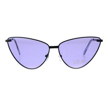 Womens Cateye Sunglasses Oversized Metal Frame Spring Hinge UV 400 - £14.05 GBP