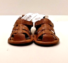 Rising Star Infant Baby Brown Sandals Summer Shoes  6-9 Months SZ 2 Shoe - $11.24