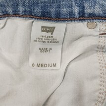 Levi's 505 Womens Straight Leg Blue Denim Zip Button Jeans Size 6 Medium (28×31) image 3