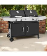 Royal Gourmet Dual Fuel Gas &amp; Charcoal Grill Combo with Cover, 20,000 BTU - $312.00
