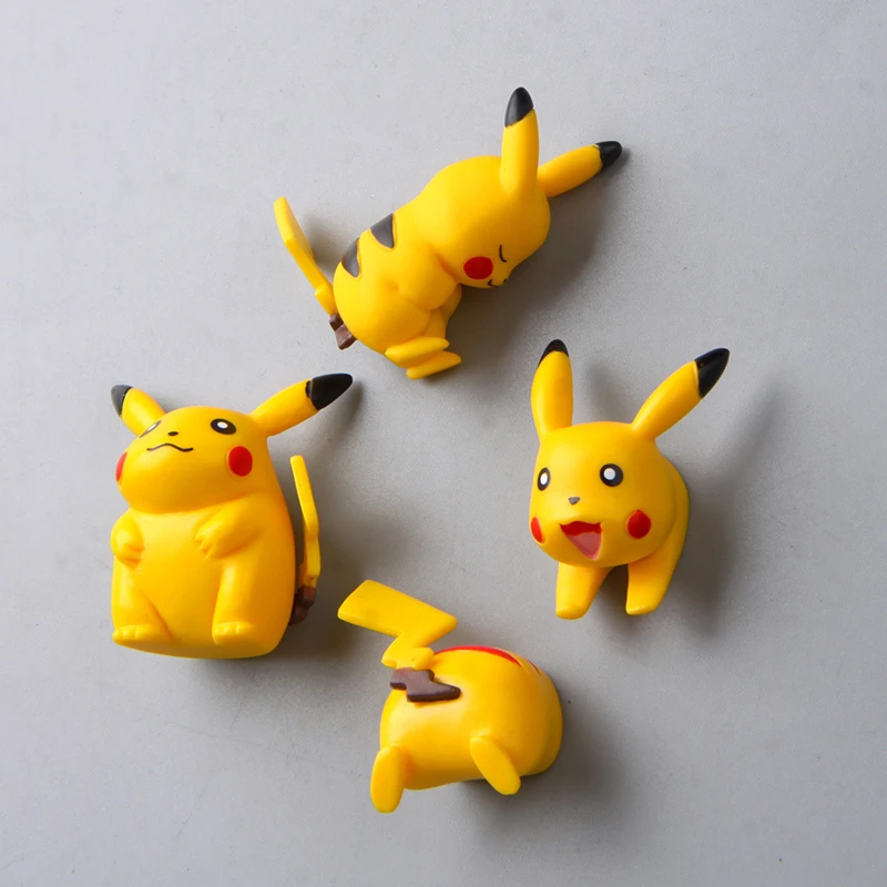 4pcs/lot Pokemon Pikachu Toys Pikachu Figures PVC Action Figure Toys Doll - £15.50 GBP