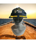 Cape Archway Mormac Navy Blue Vtg Snapback Braid Scrambled Eggs Hat Batt... - $31.89 CAD
