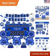 Elegant 2025 Graduation Decorations Set - Congrats Grad Banner &amp; Balloons - $40.50