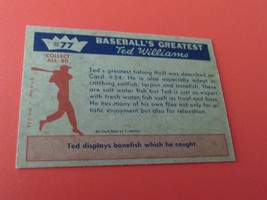 1959 Fleer Ted Williams # 77 Ted Relaxes Near Mint Or Better !! - £71.31 GBP