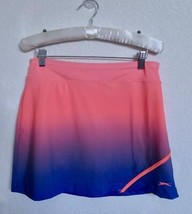 Slazenger Golf Stretch Knit Mini Skort Skirt S Orange Purple Dip Dye Athletic - £19.14 GBP