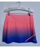 Slazenger Golf Stretch Knit Mini Skort Skirt S Orange Purple Dip Dye Ath... - £18.96 GBP