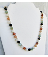 14K YELLOW GOLD MULTI- COLOR  9mm.  JADE BEAD BALL NECKLACE 53.8 GRAM  2... - $6,659.81 MXN