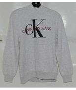 Calvin Klein Jeans CKFEB41F 270 Large Gray Color Hooded Sweatshirt - £39.11 GBP