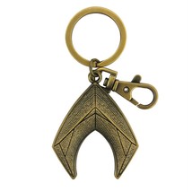 Aquaman Symbol Pewter Keychain Gold - £11.78 GBP