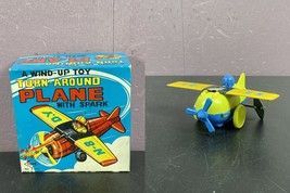 Turn Around Plane With Spark Wind Up New Vintage Yone Japan Works - £30.43 GBP