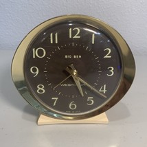 WESTCLOX  Big Ben Alarm Clock With Mechanical Wind . White Brown 5x5 For... - €14,57 EUR