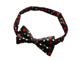 Danggi Mens Valentines Day Hearts Bowtie - Black - One Size Bow Tie - $292.85 MXN