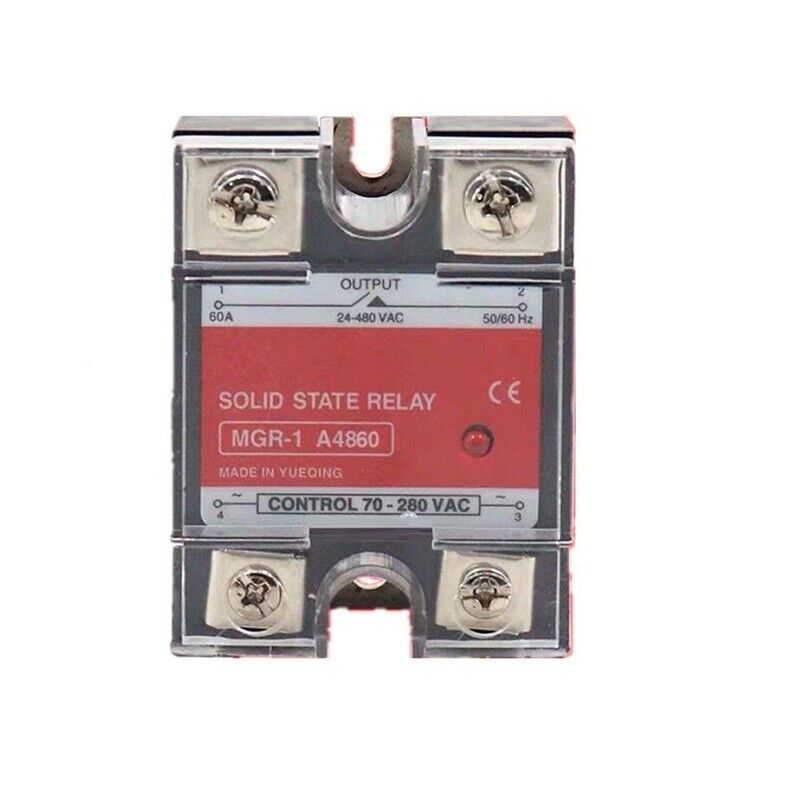 Single-phase Solid State Relay for Mager MGR-1 A4860 SSR-60AA AC-AC 24-4... - $12.52