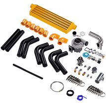 T3 T4 T04E Universal Turbo Oil Line&amp;Wastegate&amp;Turbo Intercooler&amp;piping 10PC Kit - £444.31 GBP