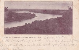 View of Connecticut River from Mt Tom Holyoke Massachusetts 1904 Postcard E17 - $4.94