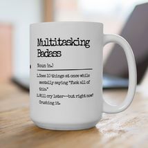 Multitasking Badass Mug Gift Coffee Tea Cup Funny Office Humor Caffeine ... - $12.99+