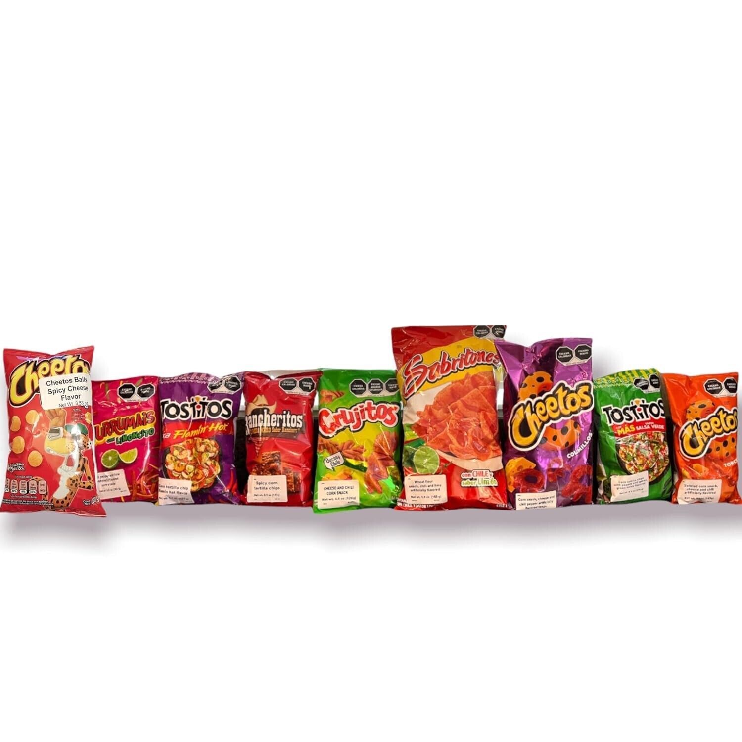 6 bags of Cheetos Crunchy Flamin' Hot Cheese Flavored Snack Chips 285g Each