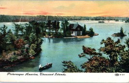 Aerial View Picture America, Thousand Islands, New York Postcard - £20.40 GBP