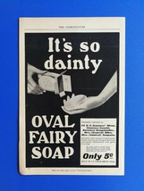 Vintage 1985 Oval Fairly Soap The N.K. Fairbank Company, Chicago Full Page Ad - £5.18 GBP