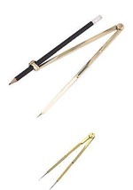 Pencil Compass Brass 8-inch (20.32 cm) for Marine Navigation Geometry Set Woodwo - £16.85 GBP