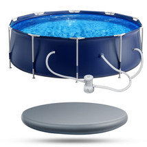 Round Framed Swimming Pool 10&#39; X 30&quot; Above Ground Pool Sturdy Steel Frame Pool S - $647.96