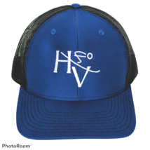 Hidden Valley Ski Team St Louis MO Mens Black Blue Mesh Trucker Snapback Cap Hat - £26.11 GBP