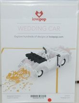 Lovepop LP1217 Wedding Car Just Married Pop Up Card White Envelope Cellophane image 6