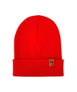 HAAKWEAR Knit Cuffed Classic Beanie / Hat - Scarlet Red, Made in USA - $39.66 CAD