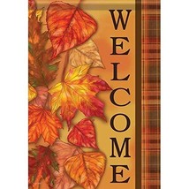 Cascading Leaves House Flag-2 Sided Message,28&quot; x 40&quot; - £22.32 GBP