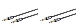5 x 3.5mm Onyx Series Auxiliary TRS Audio Cable, 3ft - 18629  MonopriceNew - $10.99
