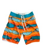Billabong Andy Daris Mens Board Shorts Orange 29 Stretch Beach Whales Dr... - £18.55 GBP