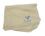 Carter&#39;s Baby Blanket Yellow Fleece Elephant Imagine All The People John... - €58,55 EUR