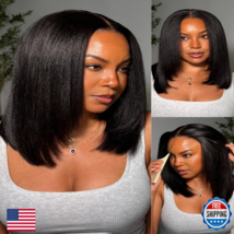 Nadula Yaki Straight Bob Drawstring Wig Human Hair Face Framing Layers 180 - $186.11