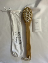 True Me By Tatiana Body Shower Bath Double Sided Natural Wood Brush &amp; Massager - £31.93 GBP