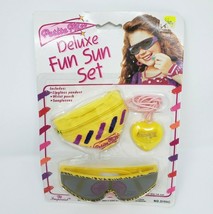 Vintage 1992 Imperial Toy Petite Miss Deluxe Fun Sun Set Sunglasses &amp; Pendant - £37.07 GBP