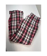 Victoria&#39;s Secret Pajama Pants Red Black White Plaid Elastic Waist Women... - $25.25