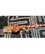 Cat Lovers Magic Wand with Rose Quartz Crystal Point In Pink And Black - $346.91 MXN