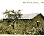 RPPC 1903 Sod House Cordell Oklahoma OK UNP Unused Postcard D7 - £10.87 GBP