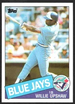 Toronto Blue Jays Willie Upshaw 1985 Topps Baseball Card #75 nr mt - £0.39 GBP