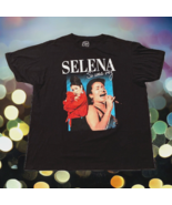 Selena Shirt Women&#39;s XXL Black Si Una Vez Crew Neck Short Sleeve Tee - £10.31 GBP
