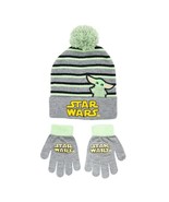 DISNEY ~ 2 Pc. Beanie Hat &amp; Glove Set ~ STAR WARS ~ Yoda ~ One Size ~ Mu... - $285.35 MXN